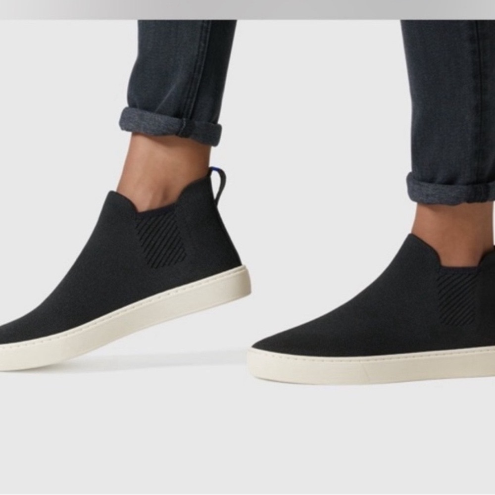 Rothy’s Navy Chelsea Slip-On Boots